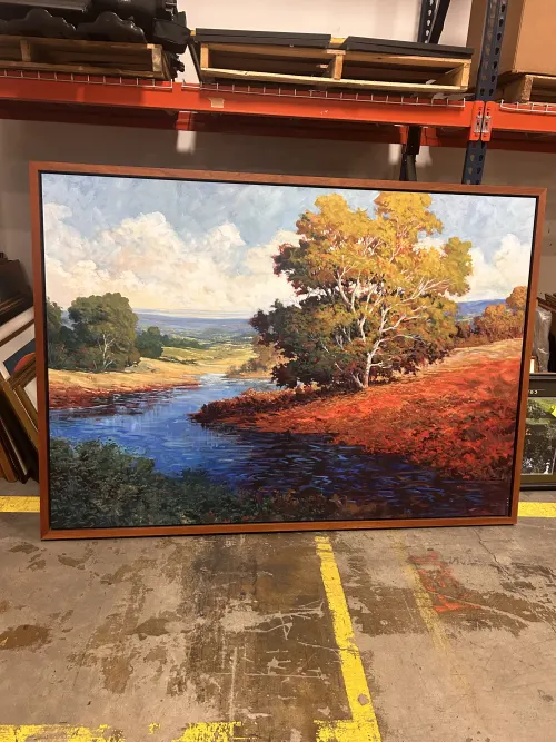 (1) 84" X 60" Large Framed Artwork