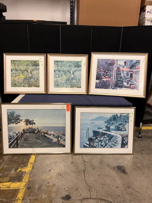 (5) Framed Artwork Lot