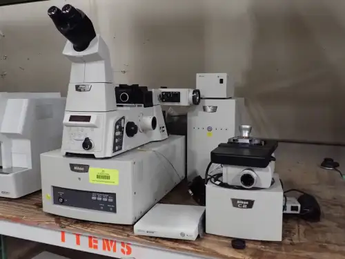 Assorted Nikon C2 And Eclipse TI Microscope Components