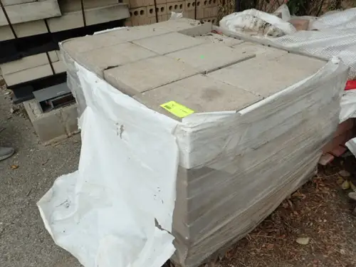 (2) Pallets (200+) Assorted 12"X12" Concrete Paving Stones
