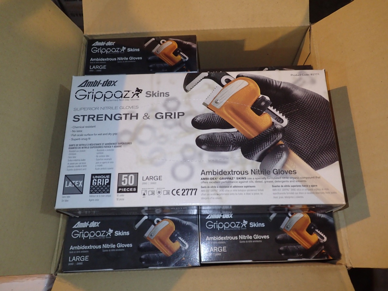 10,000 Grippaz Skins Nitrile Gloves Large Surplus Marketplace