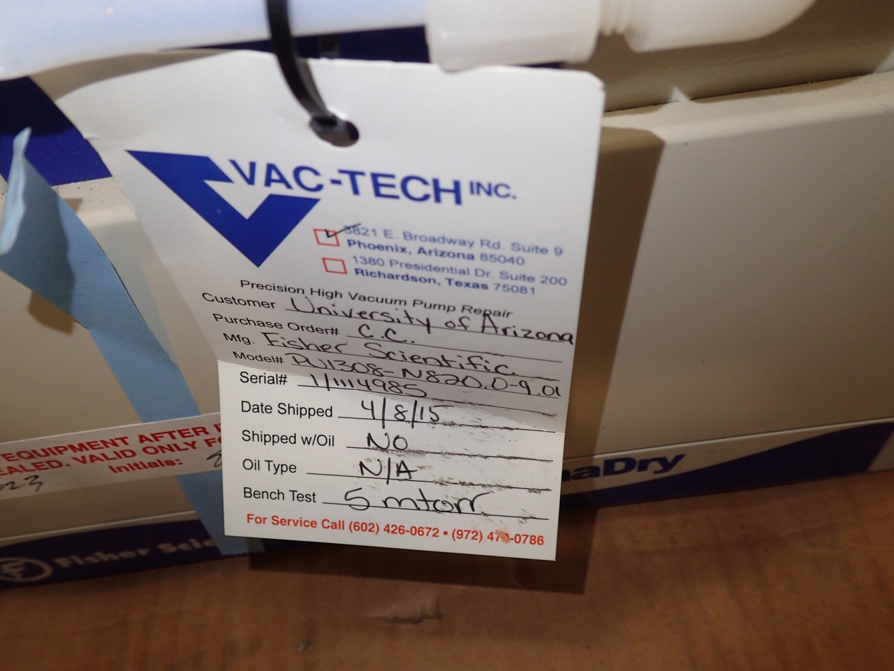 (3) Fisher Scientific MaximaDry Vacuum Pumps Surplus Marketplace