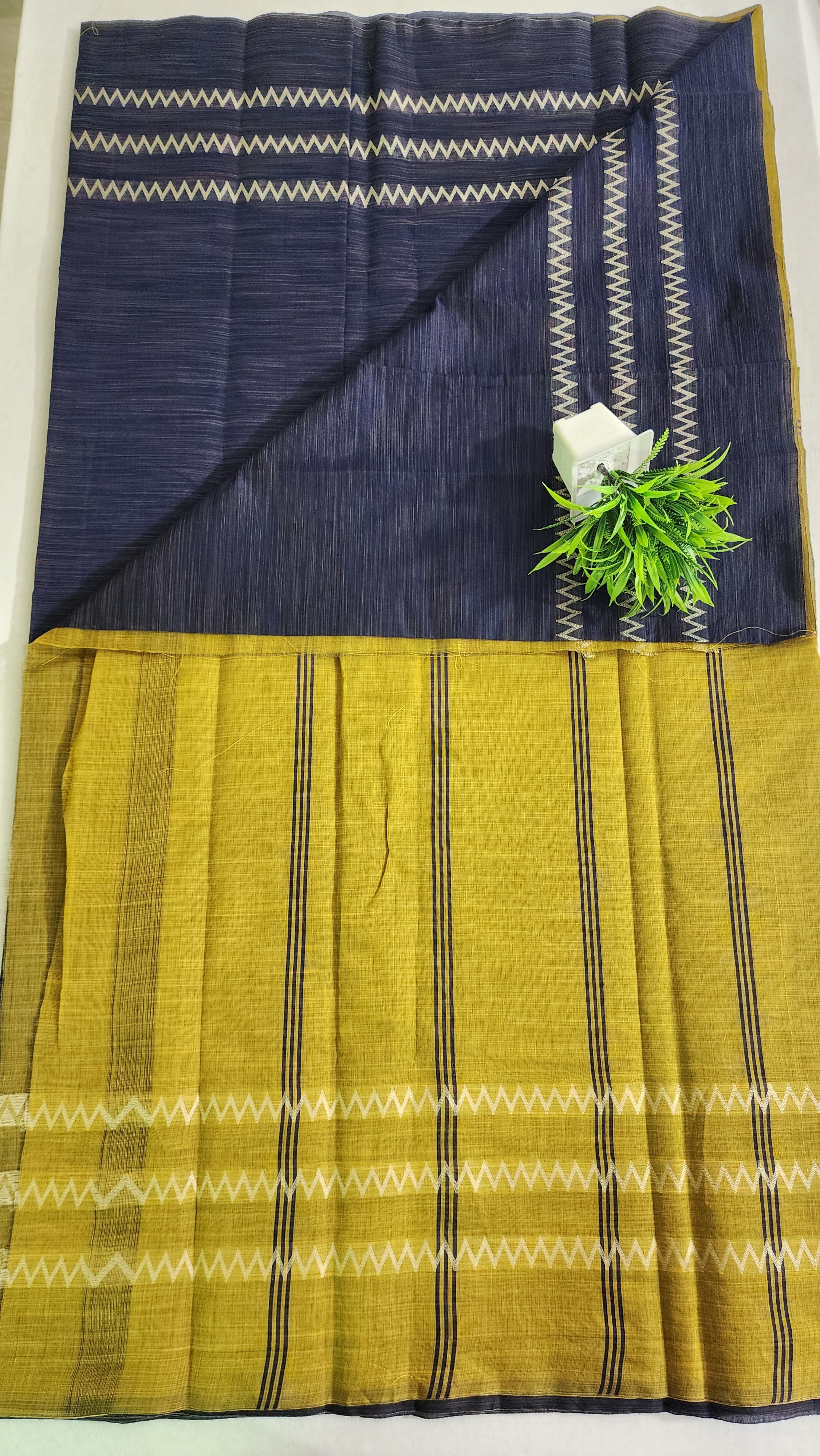 KORVAI BORDER SILK COTTON SAREES_Dark Grey
