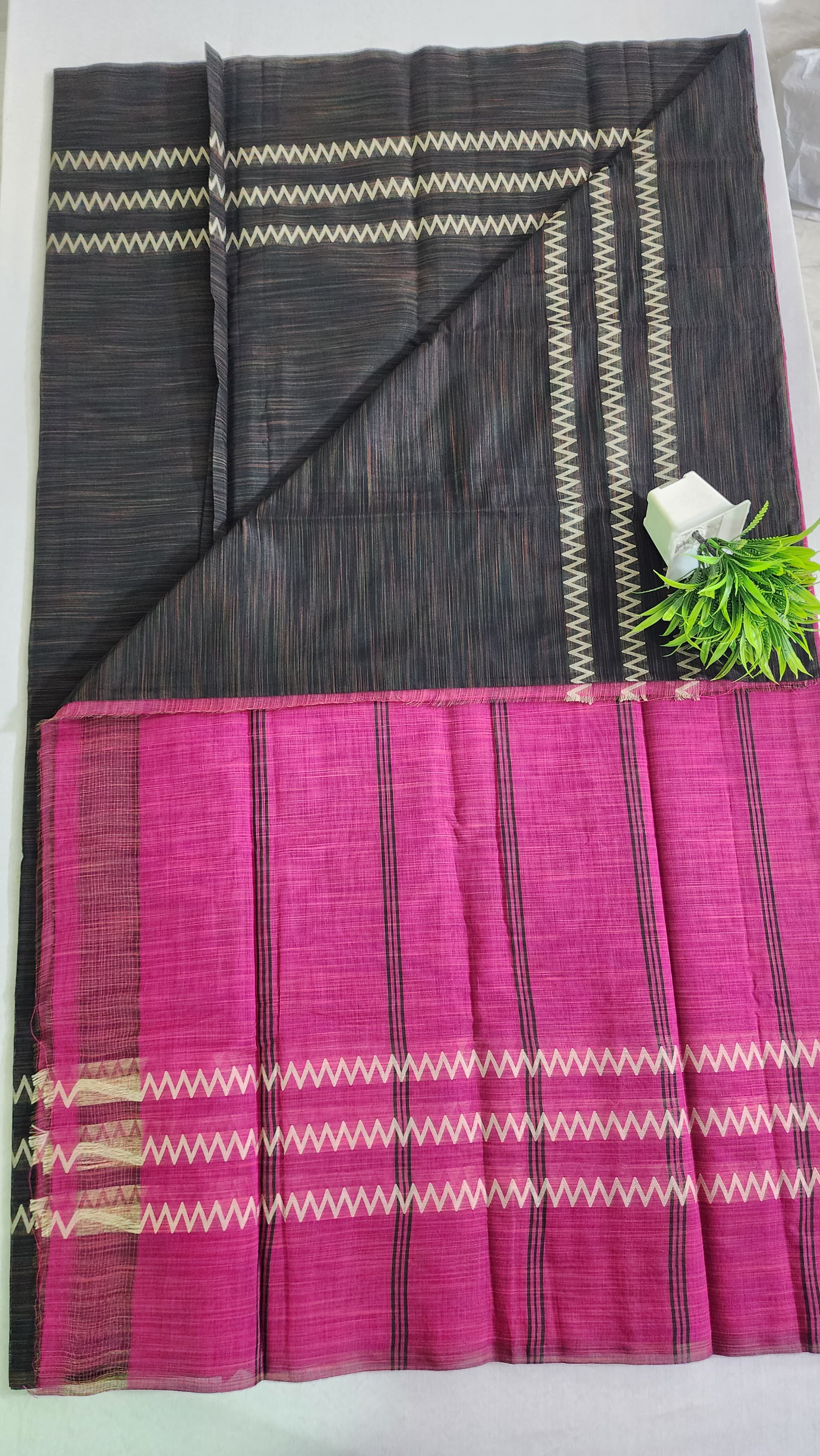 KORVAI BORDER SILK COTTON SAREES_Grey