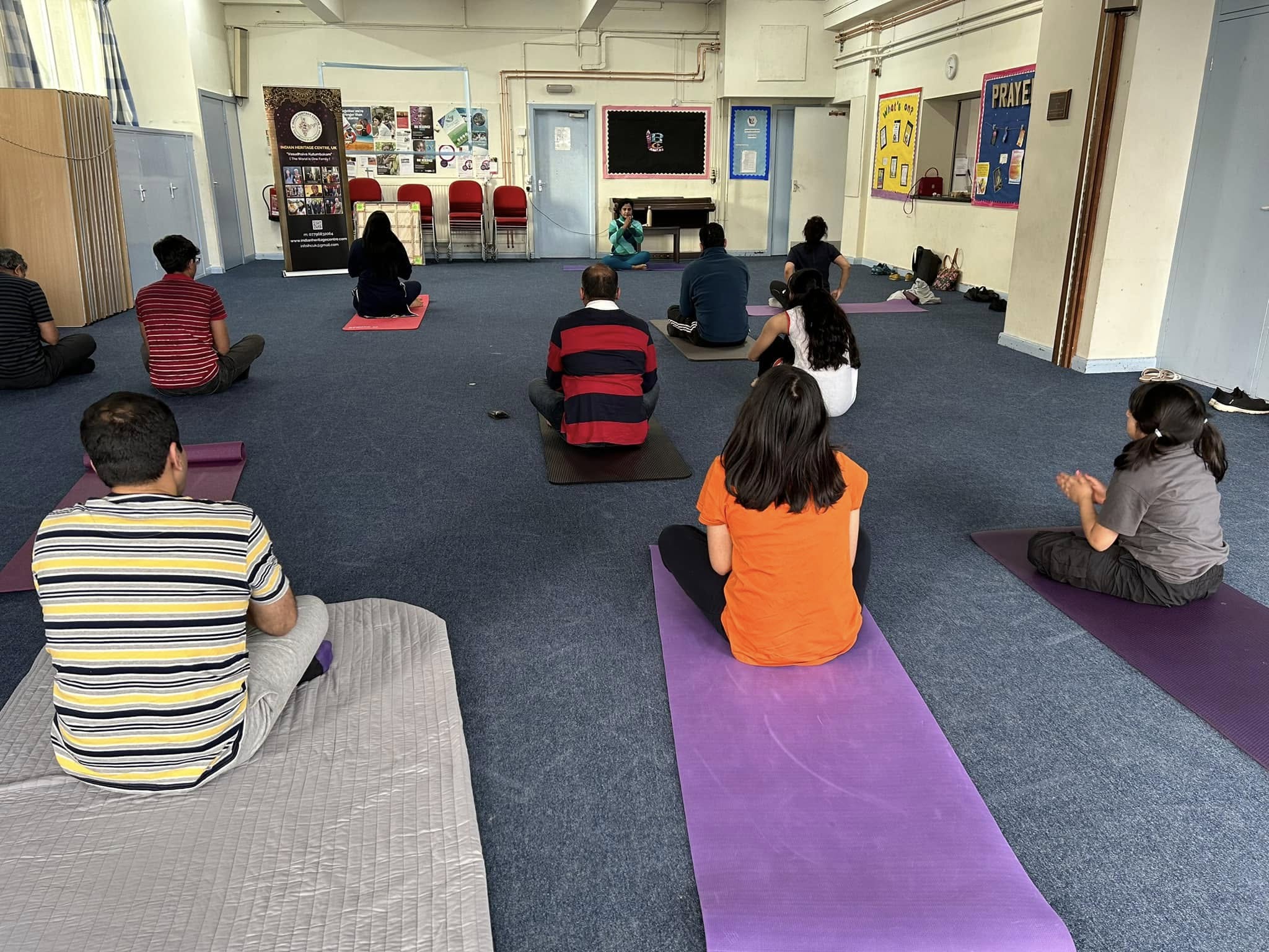 Yoga Session part of the monthly activity