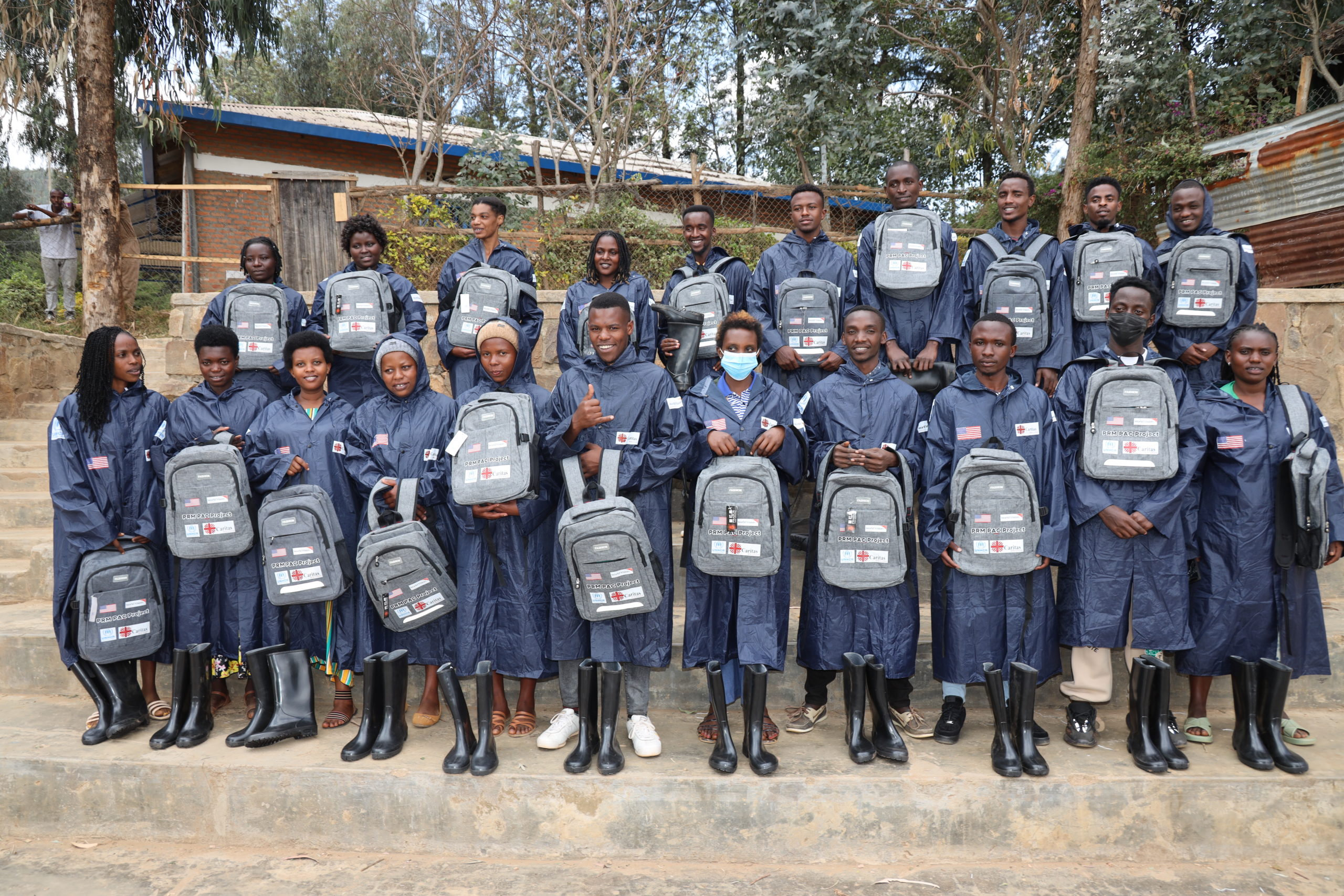 Caritas Rwanda provided the field equipment to the PAC project UPG coaches