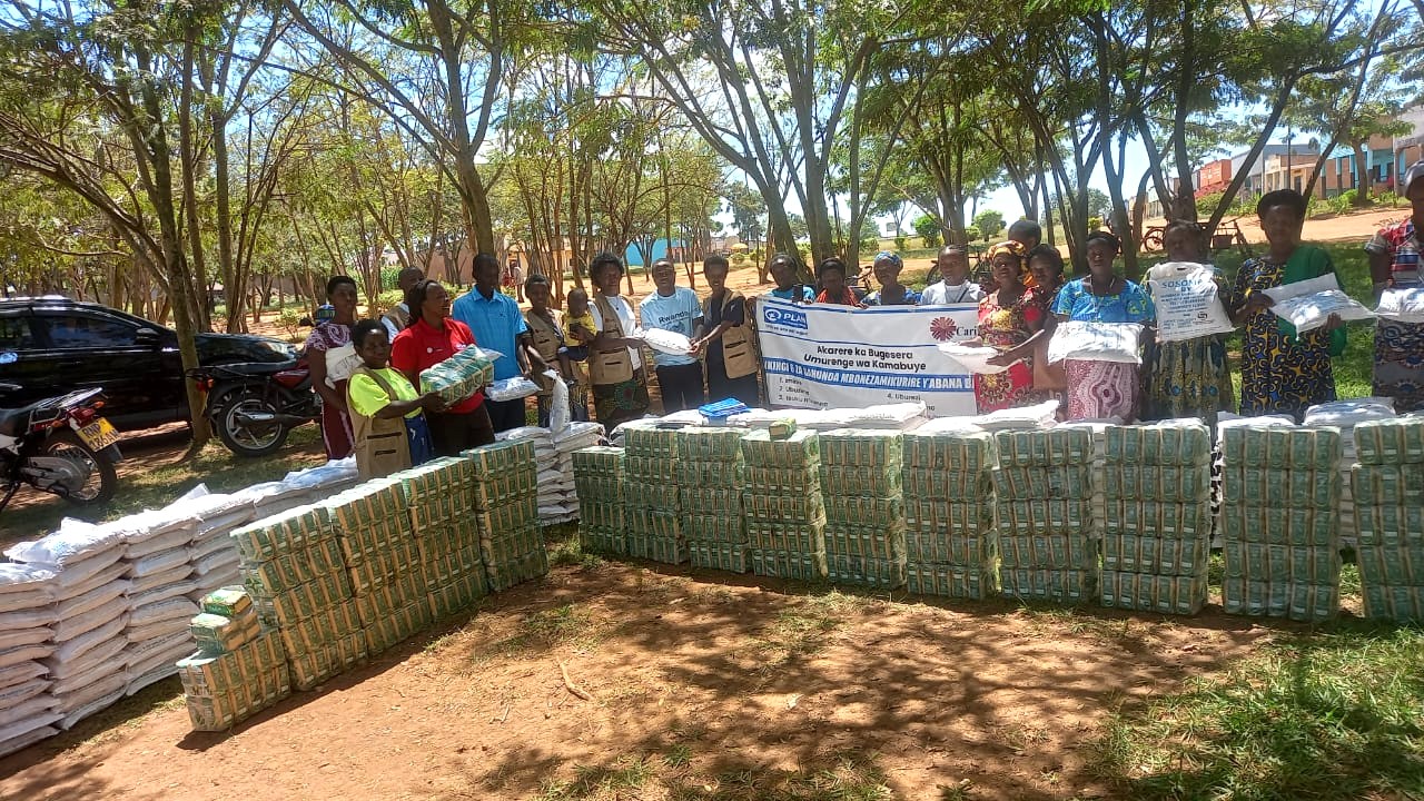 Caritas Rwanda and Plan International Rwanda support ECDs with nutritious porridge supplies