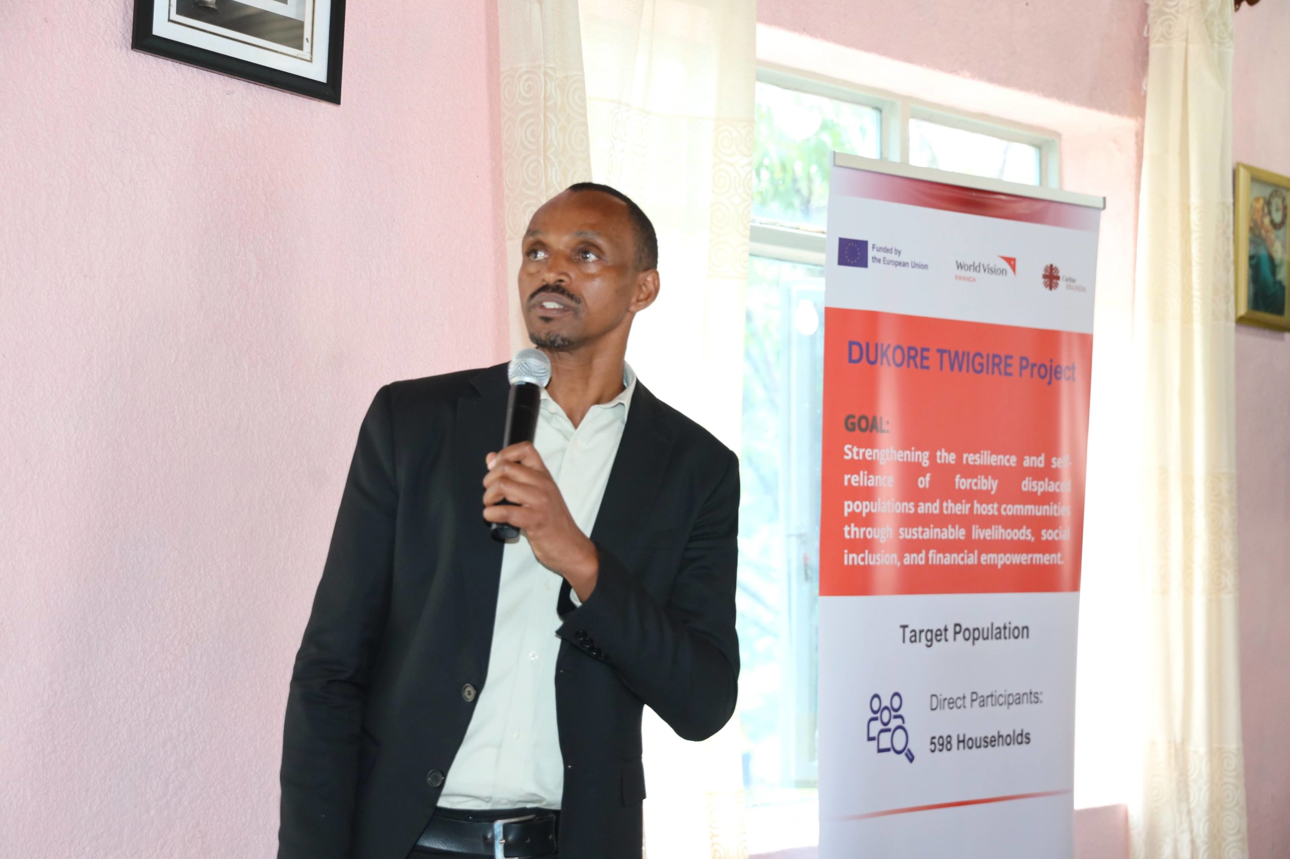 Jerôme Sebaganwa, the project manager of Dukore Twigire.