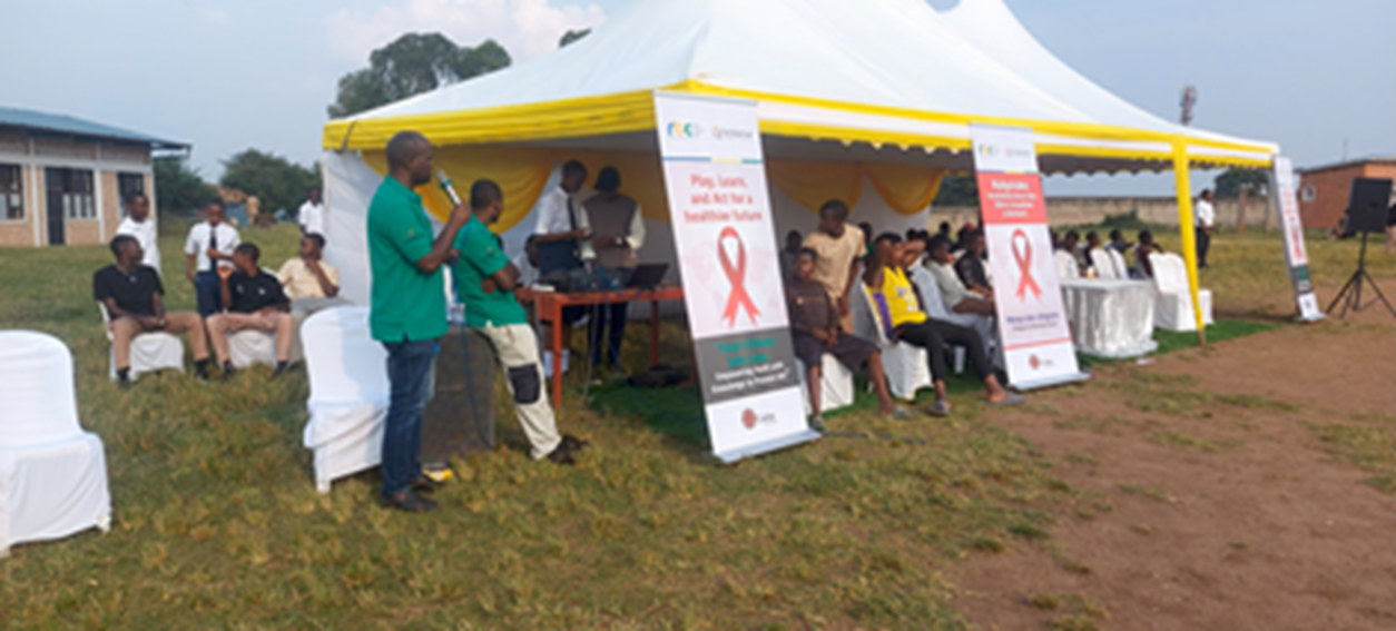 The tournament was an occasion to deliver messages about awareness about HIV testing, preventing unintended pregnancies, and fighting stigma associated with HIV.