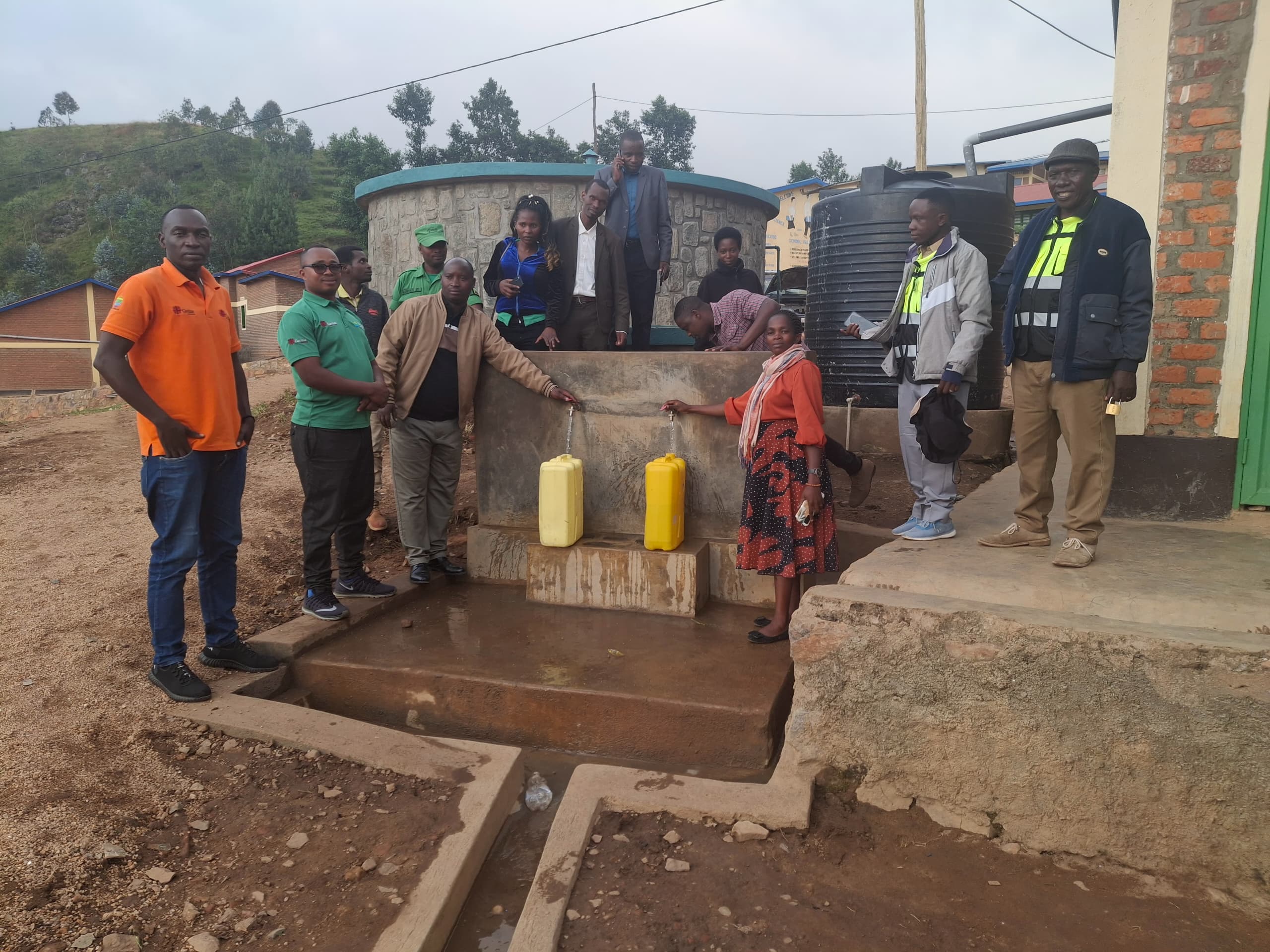 Thanks to Tubeho Neza Aheza project, people in Karongi accessed clean water