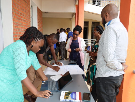 The Igire-Gimbuka team during a self-assessment exercise.