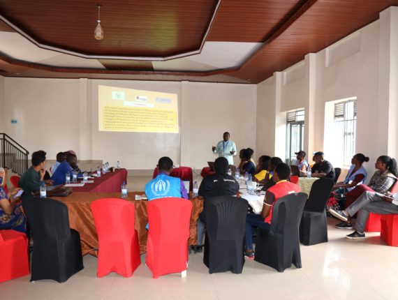 Caritas Rwanda’s meeting with key stakeholders including participant representatives, camp partners and the camp management team.