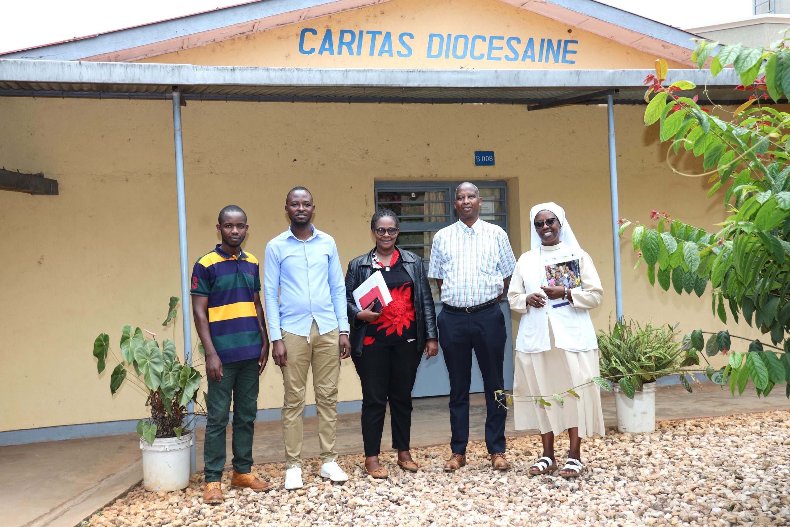 A collaborative meeting between Caritas Cyangugu and Caritas Rwanda