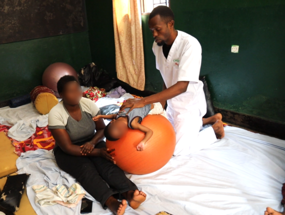 Centre Saint François d’Assise de Rusizi ensure the rehabilitation of the children with disability.