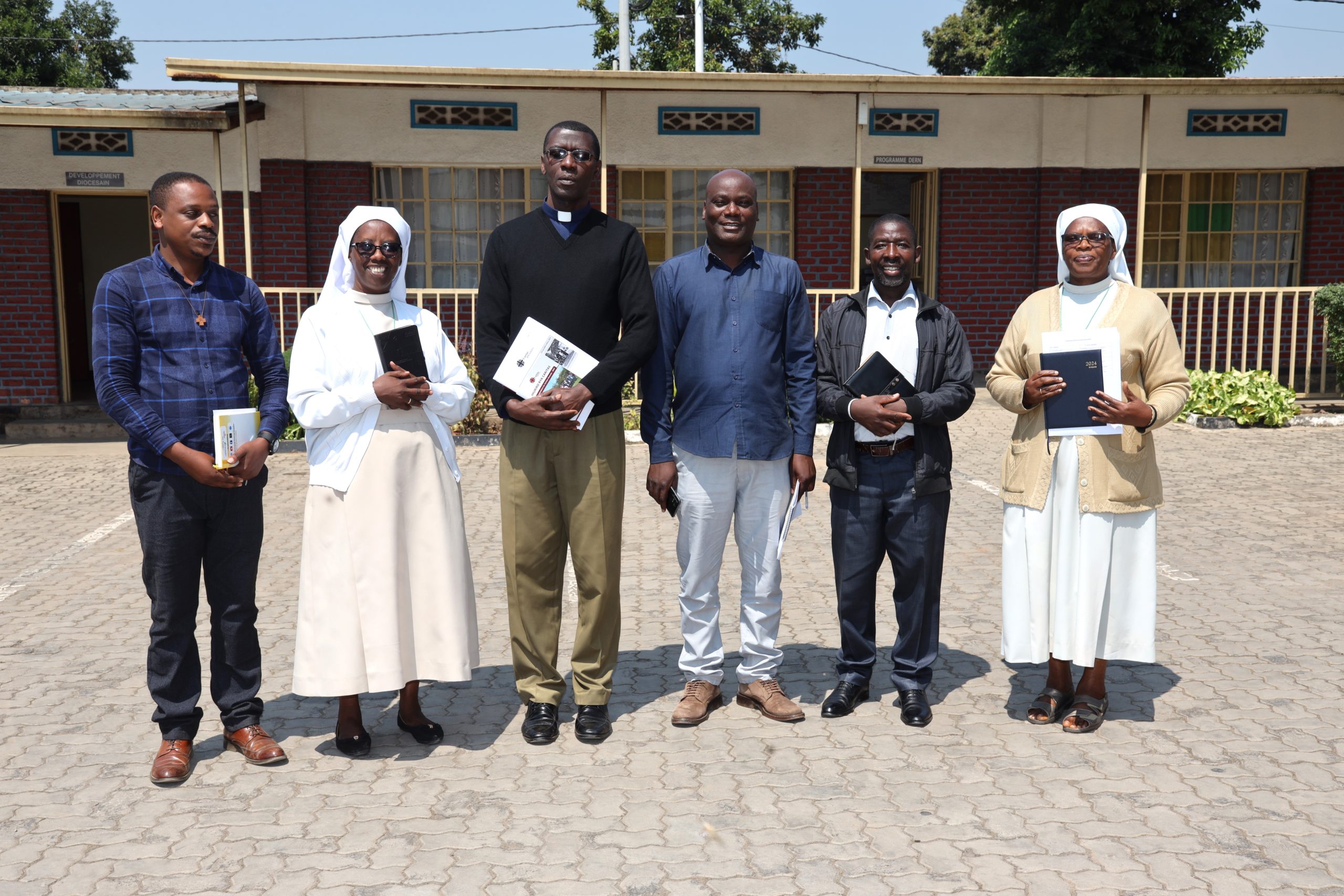 A meeting between Caritas Rwanda and Caritas Ruhengeri staff