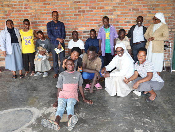 After the meeting, the joint team of two Caritas visited the Home Saint Raphaël located in the Gisagara District, which cares for the elderly and people with disability.