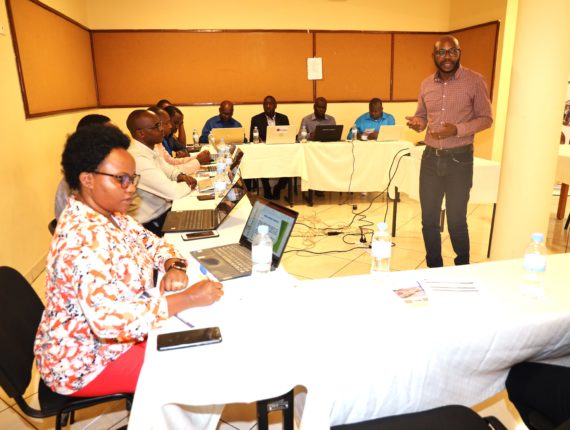 Prosper Sebagenzi, the Director of Programmes of Caritas Rwanda, inaugurated the workshop of the coordinators of the Development Department.