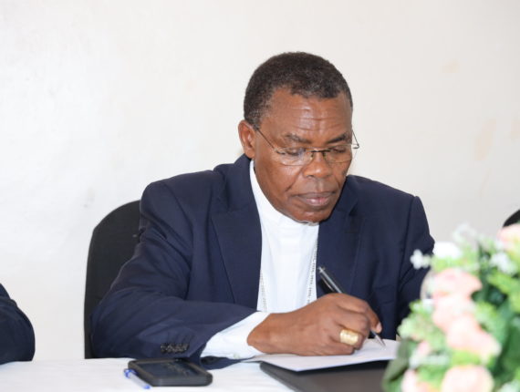 His Excellency Bishop Anaclet Mwumvaneza, Bishop of Nyundo Diocese and President of Caritas Rwanda, inaugurated the meeting.