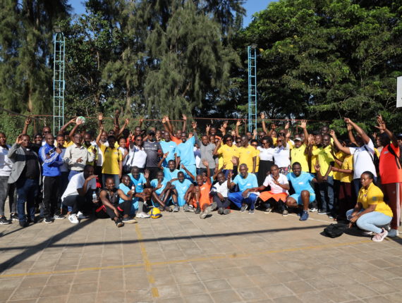 Igire-Gimbuka team played against the Caritas Rwanda staff in friendly football and volleyball matches.