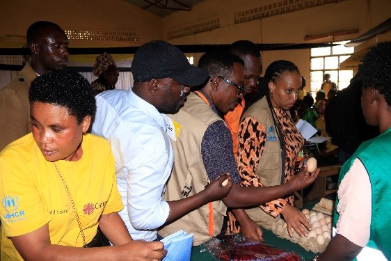 Exhibition: During Kiziba share out participants explained what they do.