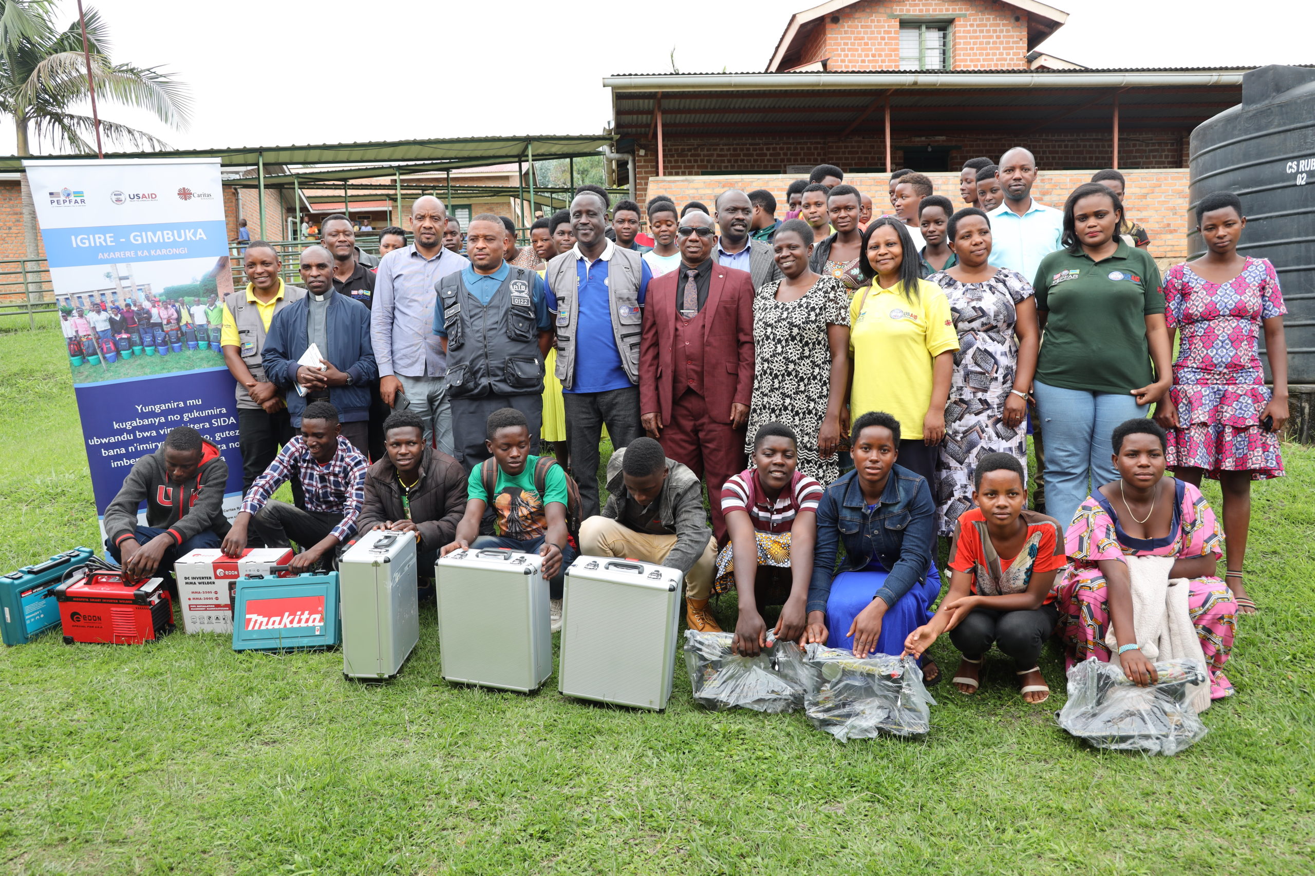 After graduating from TVET schools, 142 OVCs received the start-up kits