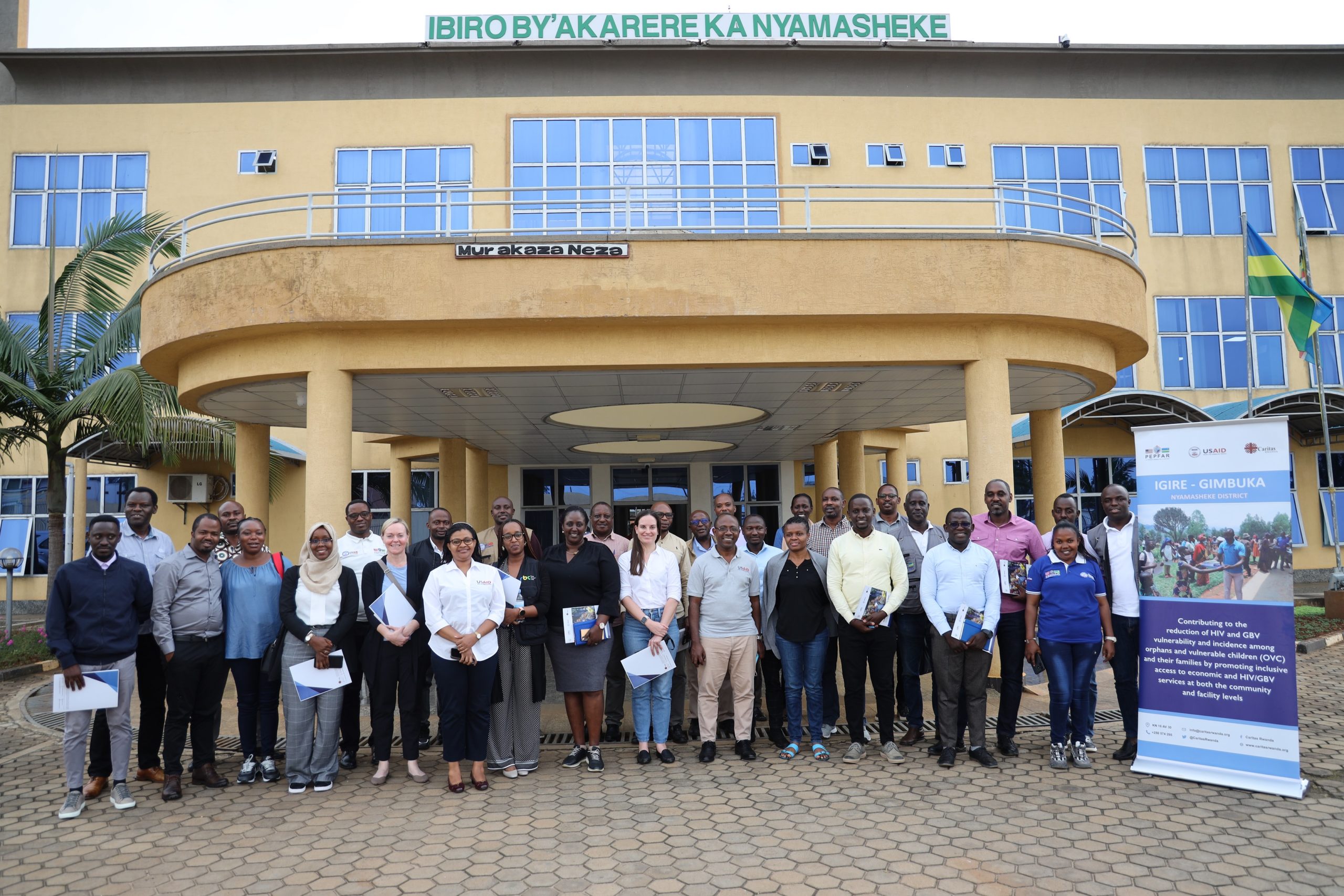 Various participants attended the Igire field visit and learning activity organized by Caritas Rwanda in Nyamasheke