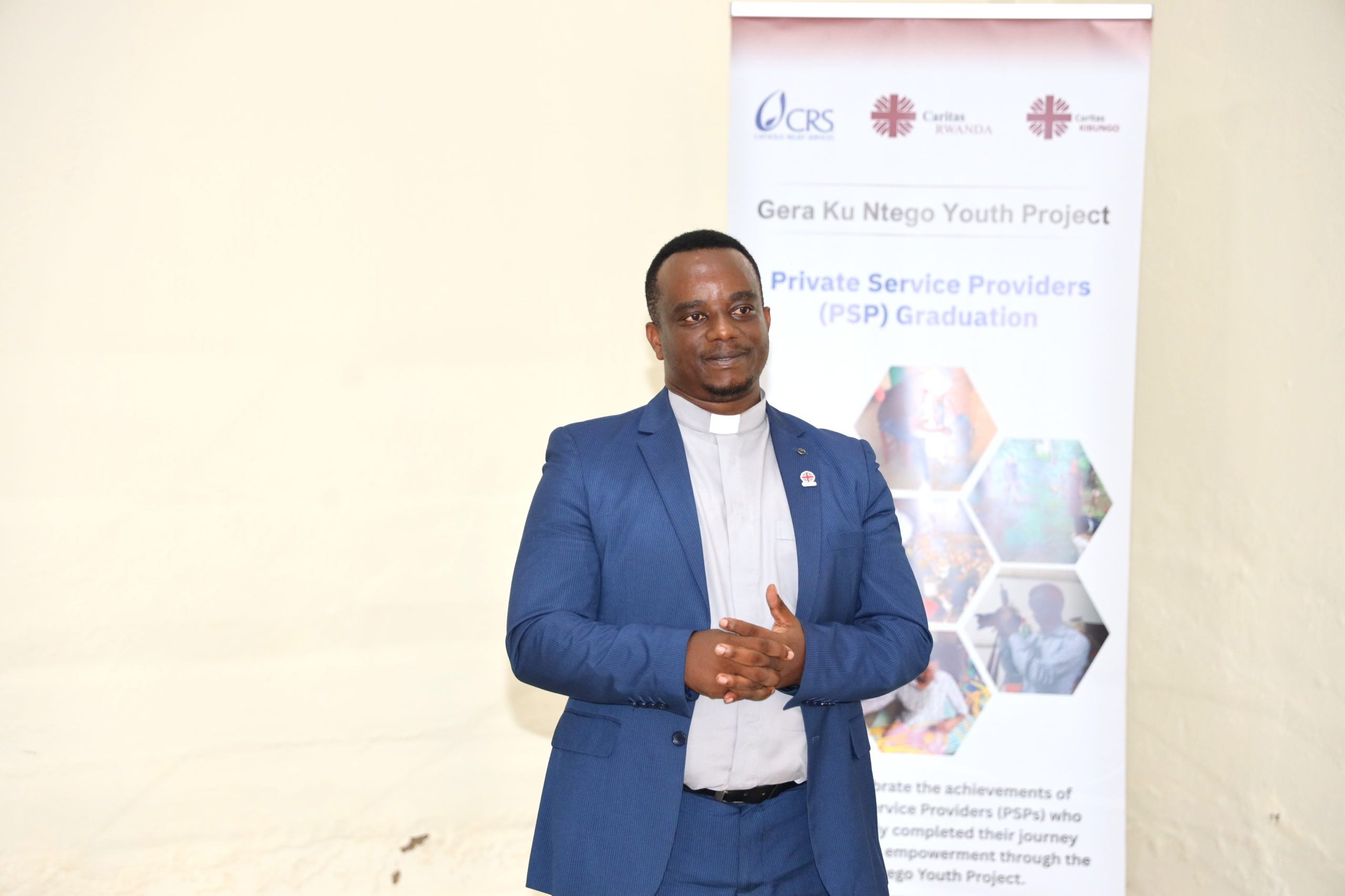 Fr. Emmanuel Bamporineza, Deputy Secretary General of Caritas Rwanda.