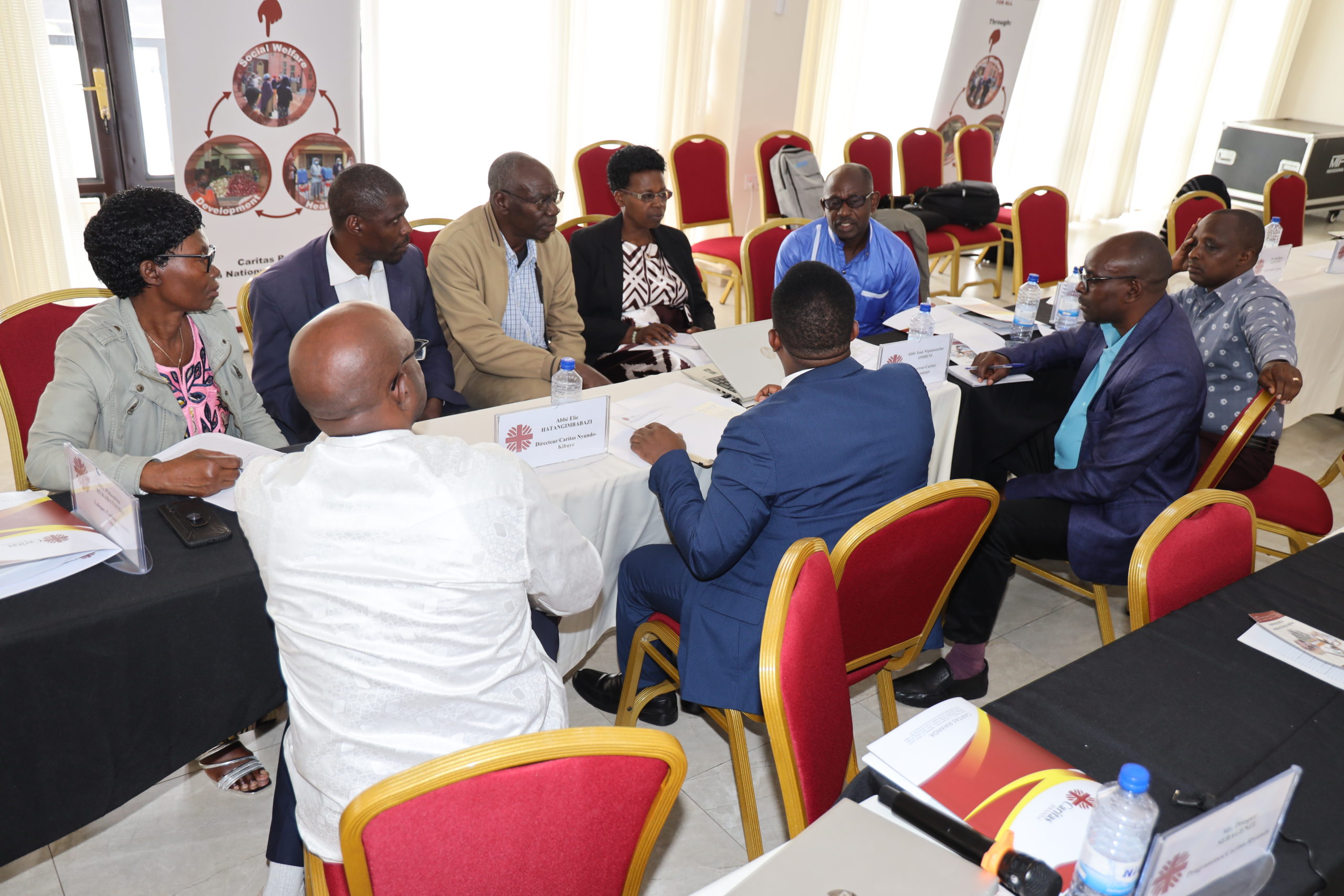 Laypeople meeting, one of the specific meetings held during the 29th General Assembly of Caritas Rwanda.