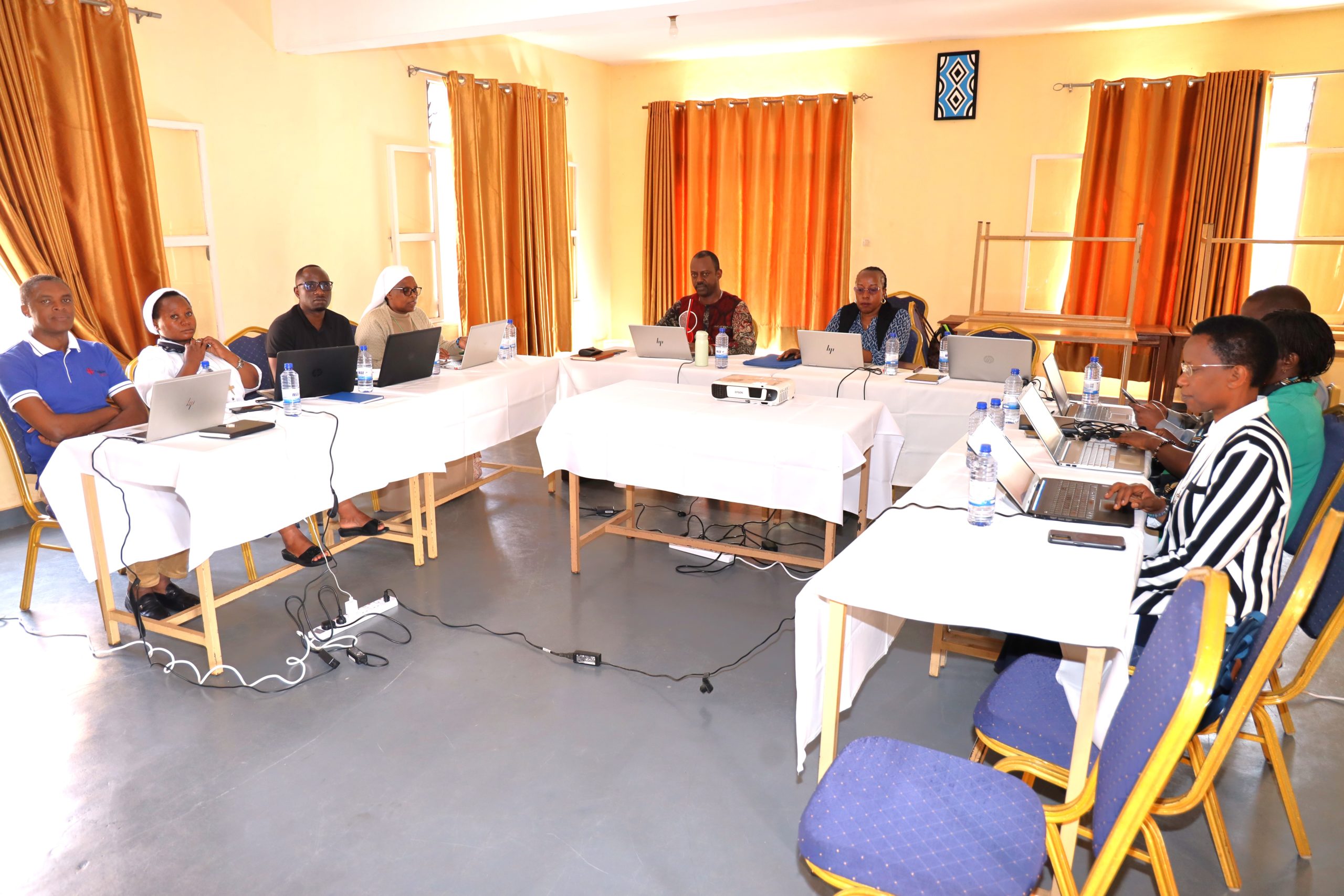 Participants worked in groups by departments. This is the Health Department group.