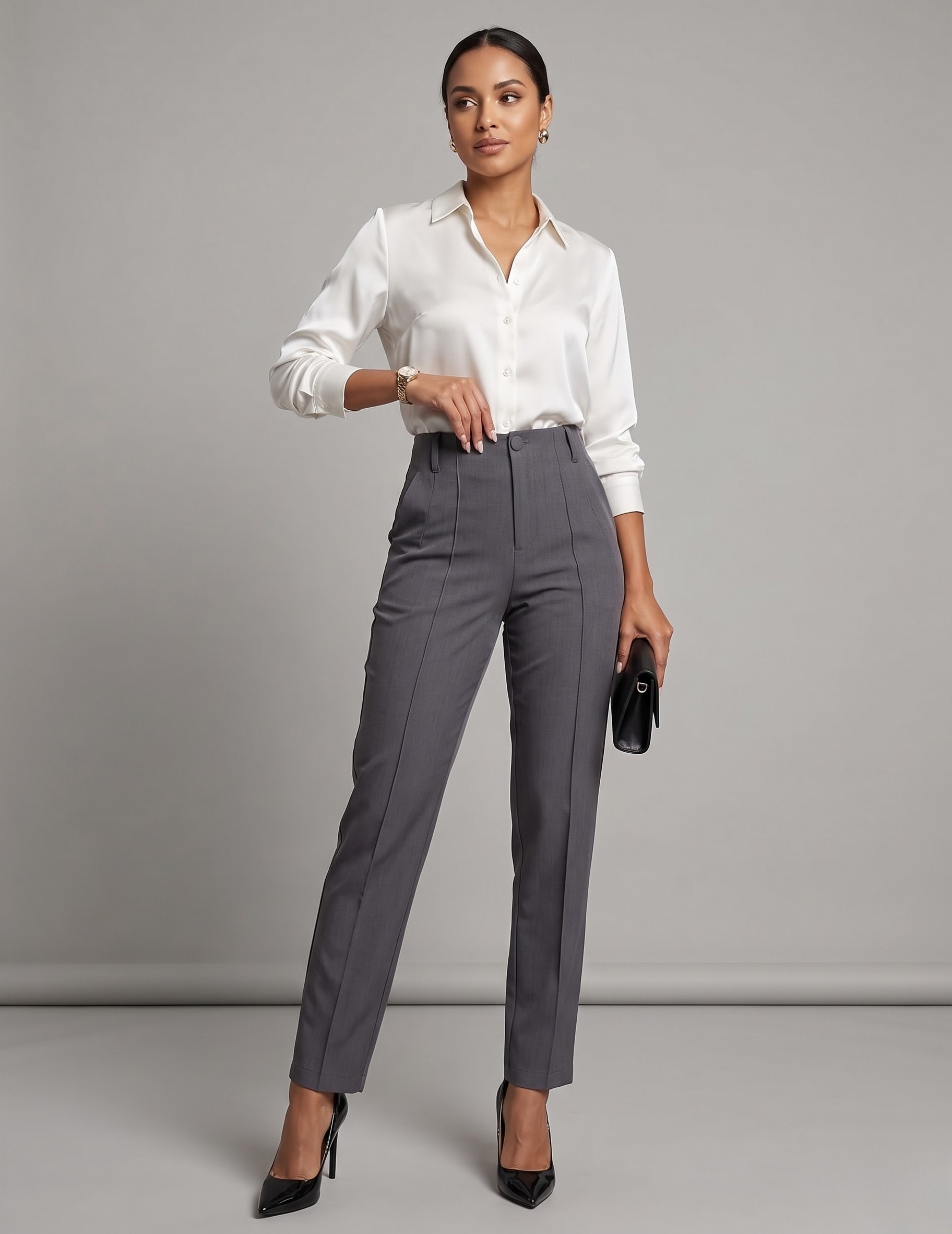 Pantalón Ejecutivo Slim - Línea Office