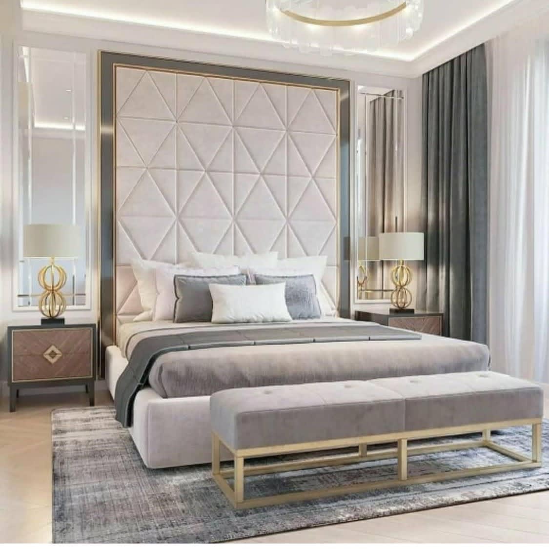سرير جداري جوزي تصميم بسيط أنيق — سرير جداري توفير مساحة