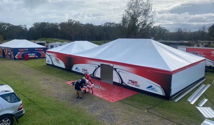 Team Tent at the track