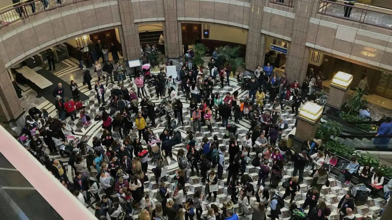 Government Building Crowded
