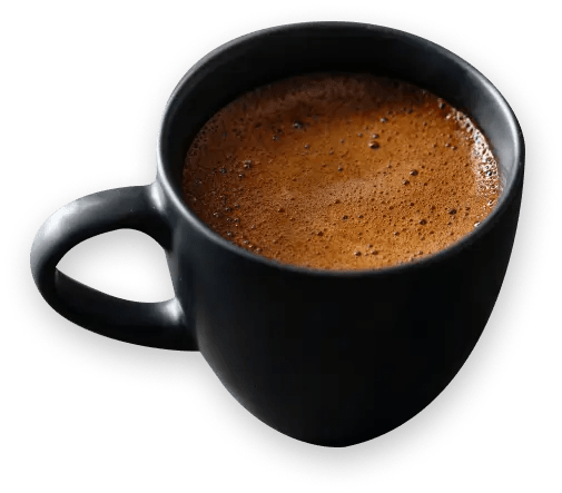 black Coffee Barista Robot cup