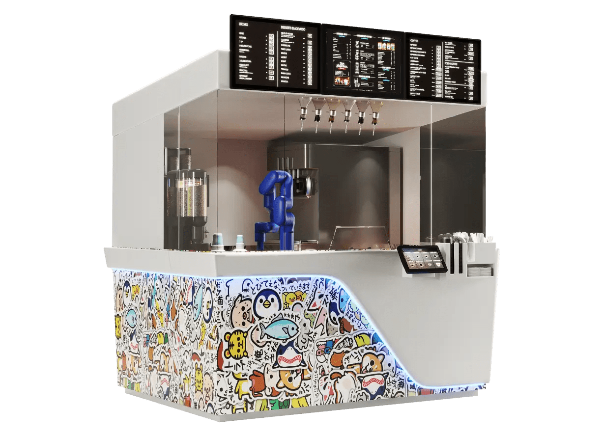 Carnival bot ice cream robot - Robotic cafe Manufacturer