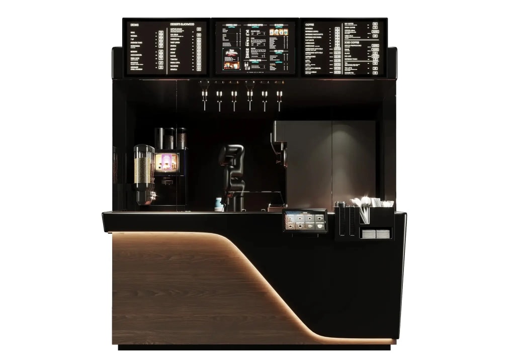 Robot Coffee Machine—Coffee Robot franchise-automated vending machine business