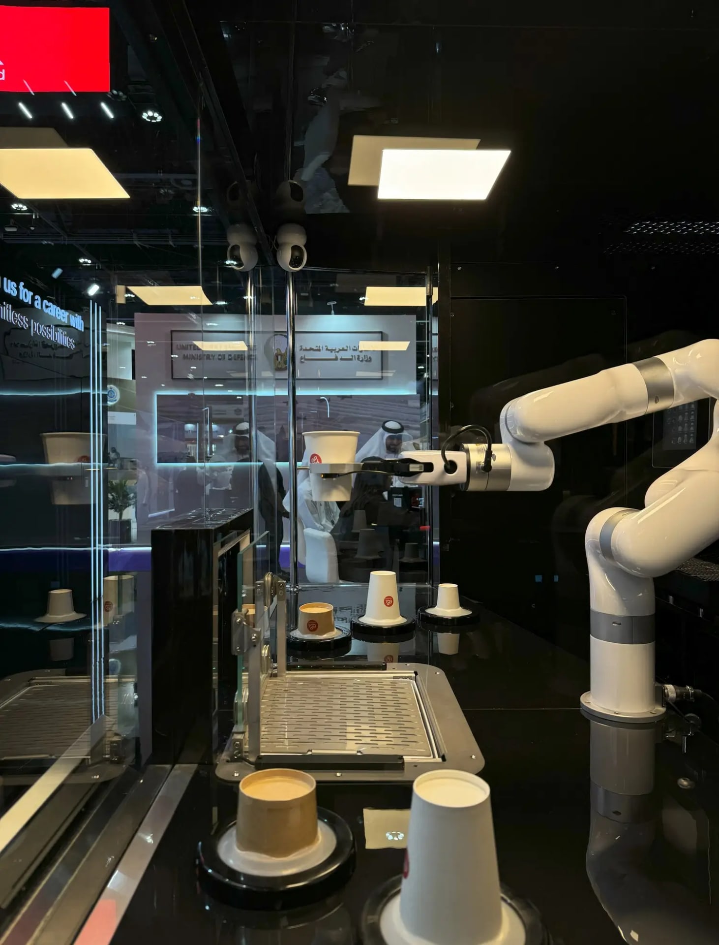 ADNAC Tawdheef event robotic cafe - Robot Rental in Dubai