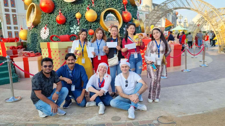 New Year At Global Village - guarding business of 3 Ice Alice Kiosks. - Robotics Manufacturer