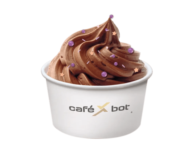 choco ice cream robot cup