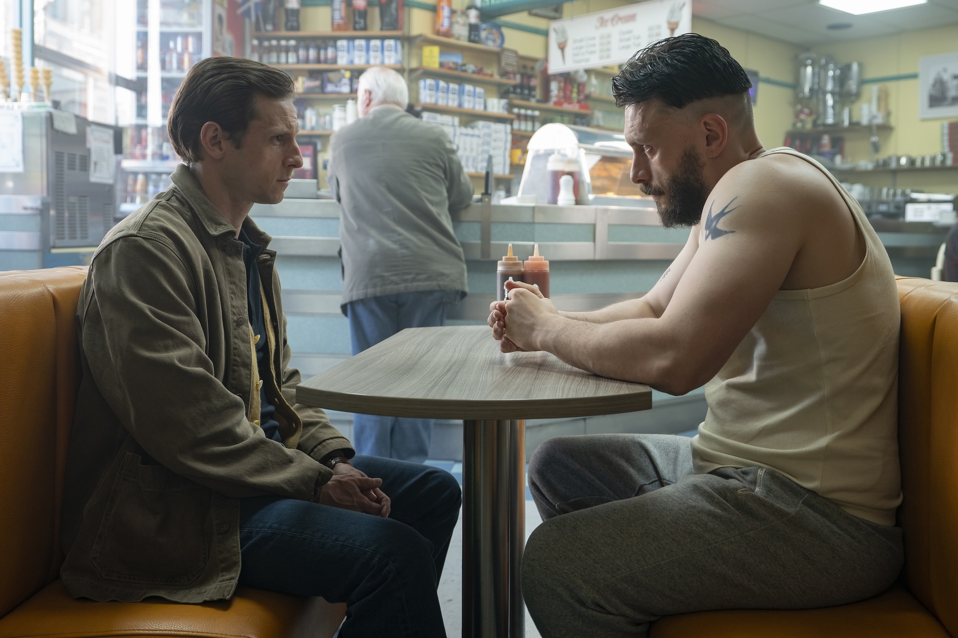 Jamie Bell en Richard Gadd in Half Man