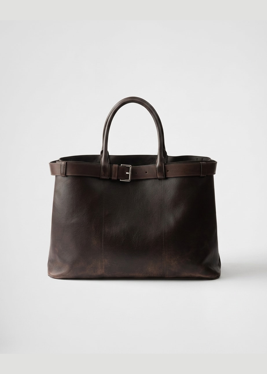 The Milano Belted Shopper view 1