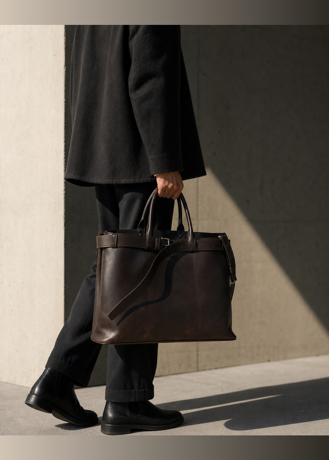 The Milano Belted Shopper view 5