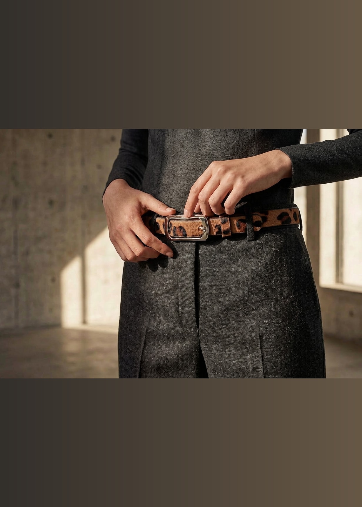 The Leopard Hairon Belt view 4