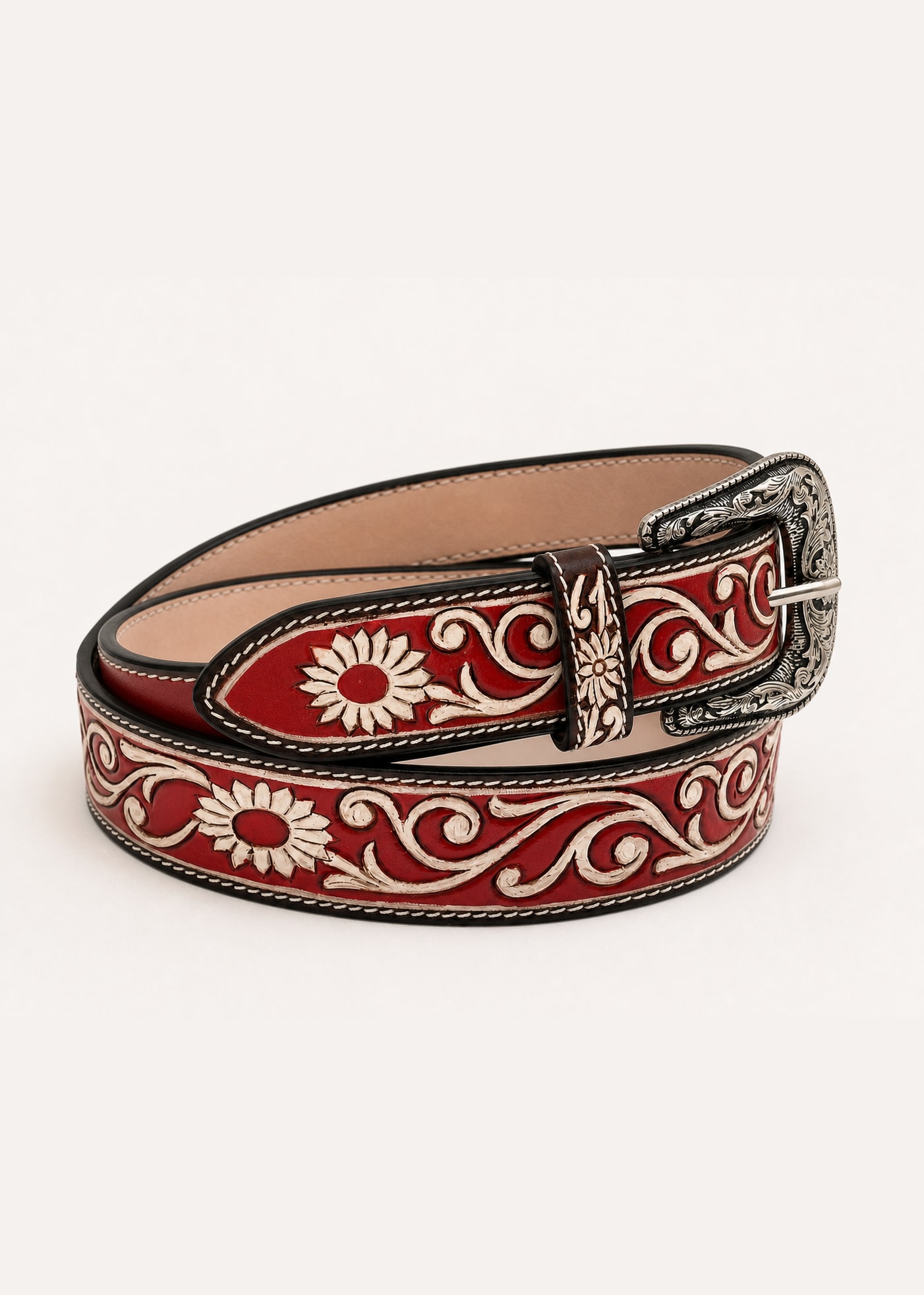 The Renegade Tooled Belt view 3