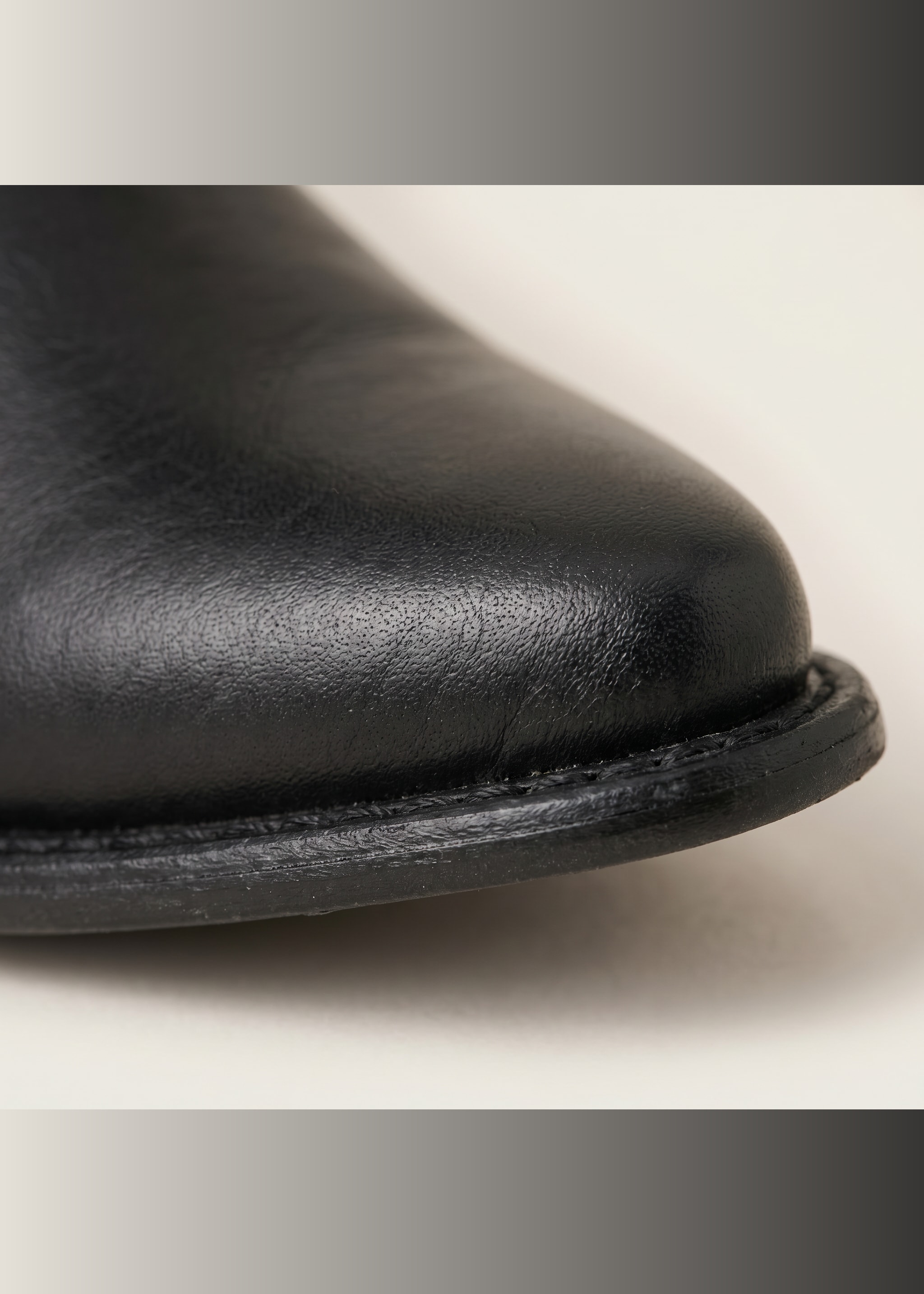 The Ranger Black Leather Cowboy Boot view 3