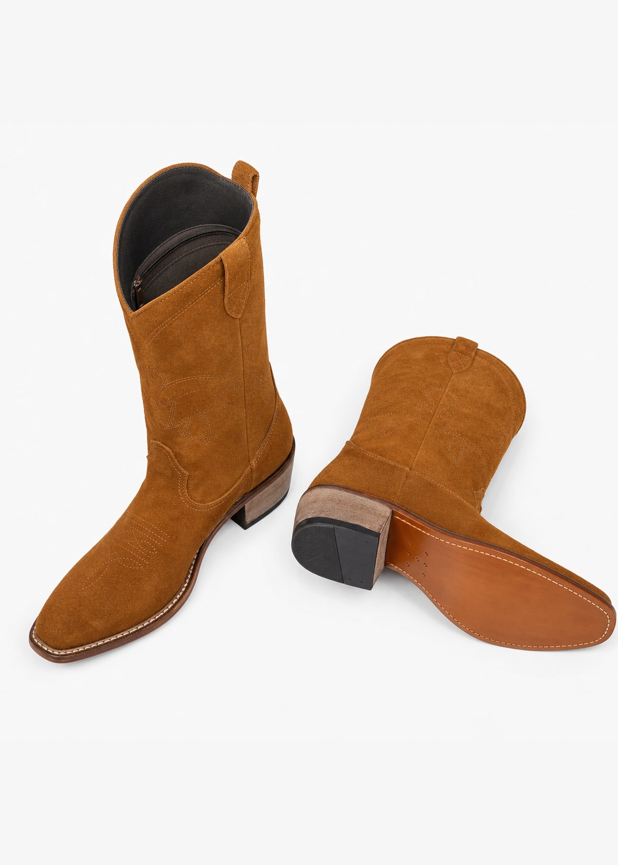 The Sedona Tobacco Suede Cowboy Boot view 4