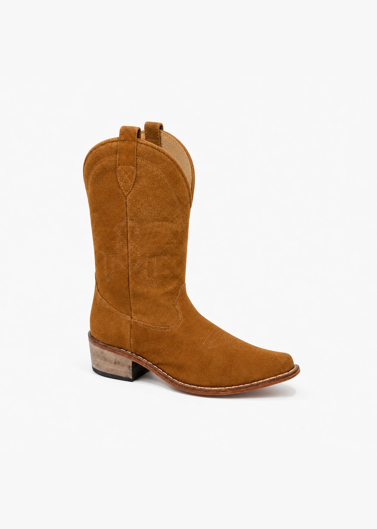The Sedona Tobacco Suede Cowboy Boot view 2