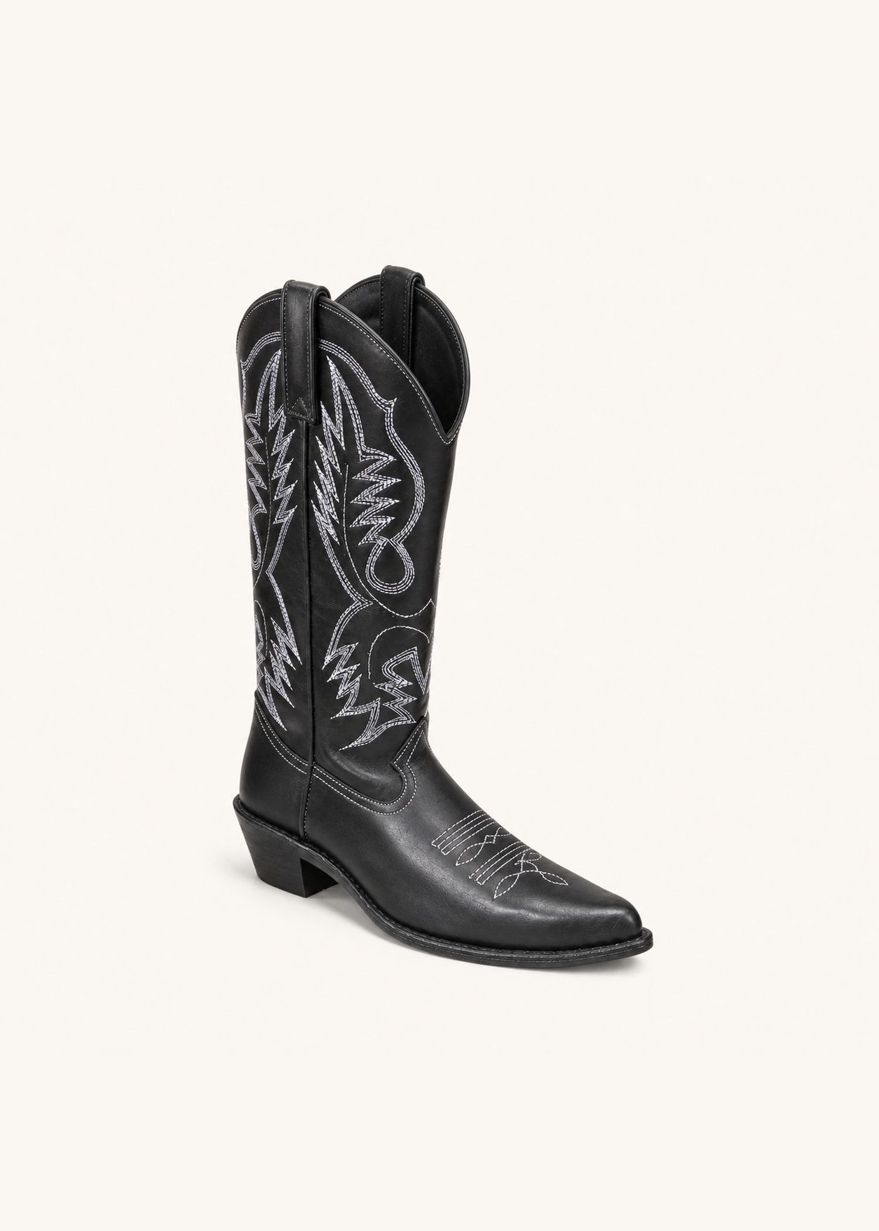 The Desperado Black Leather Cowboy Boot view 2