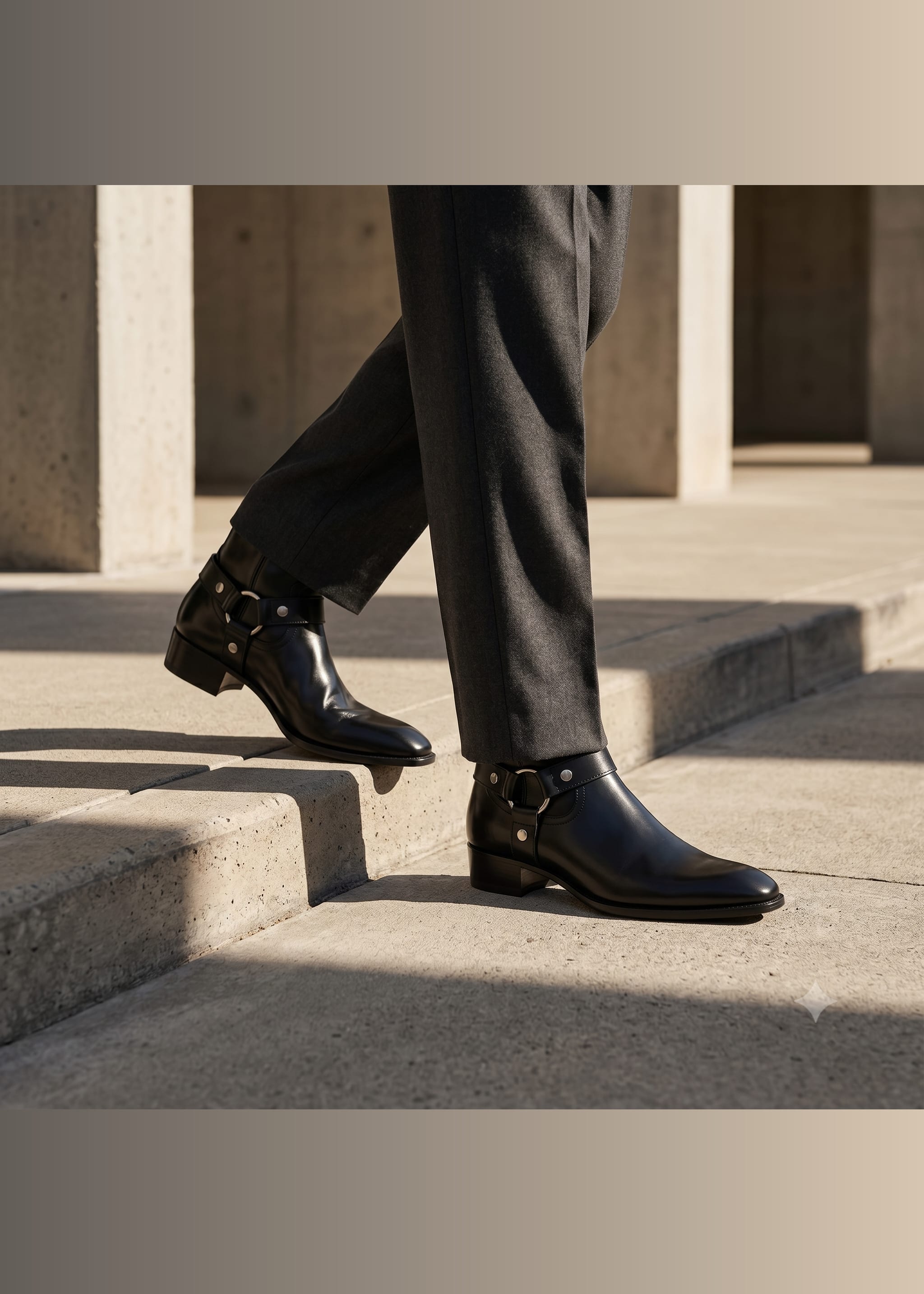 The Nomad Sleek Leather Harness Boot view 5