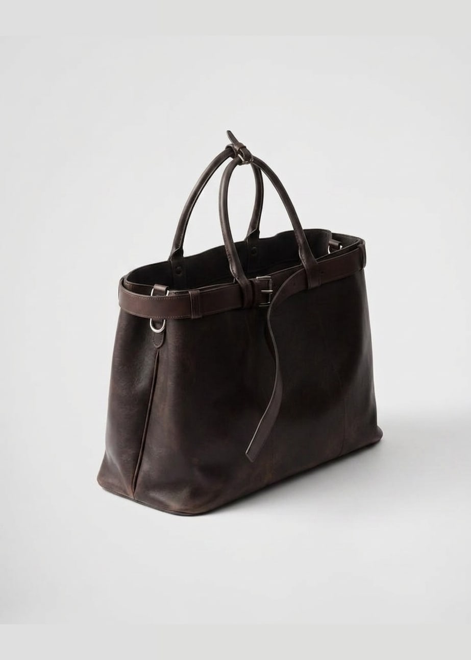 The Milano Belted Shopper